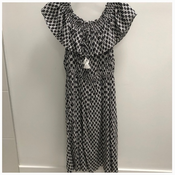 kate spade broome street arrow stripe rayon dress size xs nwot - Picture 4 of 8